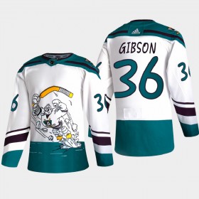 Anaheim Ducks Hockeydrakt John Gibson 36 2020-2021 Reverse Retro Authentic - Herre